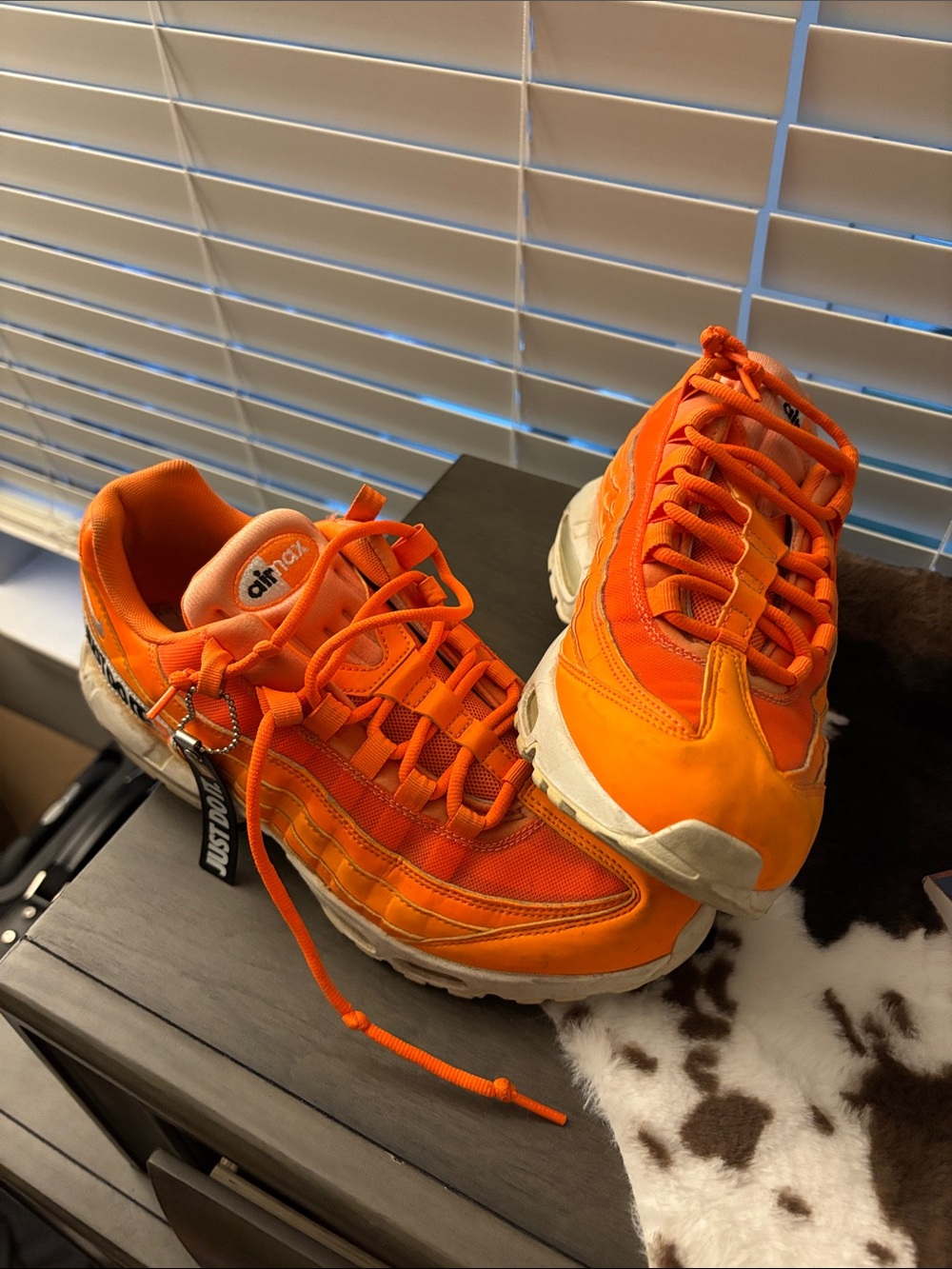Nike Kids' Bright Orange Lace-Up Sneakers